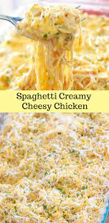 Recipes Berita Masak Good Spaghetti Creamy Cheesy Chicken Recipe Cheesy Chicken Spaghetti Chicken Spaghetti Recipes Cheesy Chicken