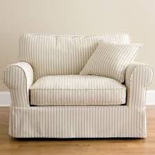 You can get covers for sectionals, chairs, recliners, and even dining chairs, giving your furniture a whole new look for less. Friday Stripe Slipcovered Chair And A Half Tan On Popscreen