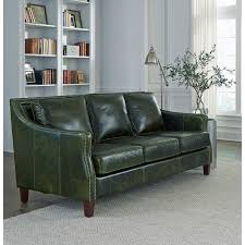 The essex sofa is a stickley best seller due to its understated elegance and ability to blend effortlessly into any décor. Essex Distressed Green Top Grain Leather Sofa On Sale Overstock 29653902