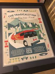 90 x 90 cm zoals mijn andere aangeboden posters en affiches: Finally Got This Framed Tragicallyhip