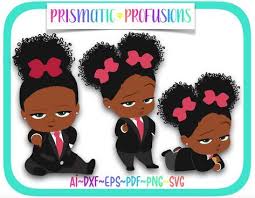 Download Black Boss Baby Girl Cake Topper Novocom Top