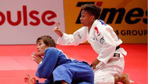 Just seconds into the bout, buchard forced kocher to the mat and ended the match before it really even started. Amandine Buchard Nordmeyer Gallery