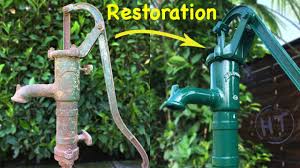We also carry all the parts you need for. Old Rusty Hand Water Pump Restoration Full Restoration Elephas Pompa Dell Acqua Manuale Youtube