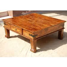 Solid Wood Sqare Drawer Sofa Cocktail Coffee Table Furniture Coffee Table Square Living Room Coffee Table Coffee Table