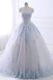 Light Blue Lace Tulle Long Prom Dress Ball Gown Evening Dress Ball Gowns Evening Dresses Ball Dresses