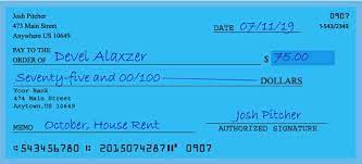 $ 1.75 — one (dollar) seventy five € 5.55 — five (euros) fifty five £ 7. How To Write A Check For 75 Dollars Check Matter Checkmatter