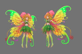 Flower Fairy 3d Model Low Poly Max Obj Fbx Ma Mb Mtl 5