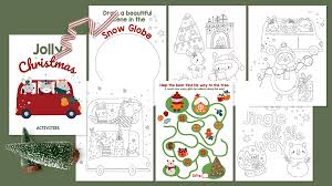 Preschoolers and kindergartners will color the letters on each line. Free Printable Christmas Activity Sheets High Chair Chronicles