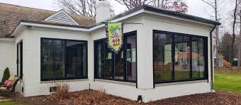 Replacement windows in richmond, va. Midlothian Home Adopts Modern Look With Black Windows And Doors