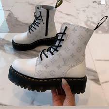 Black And White Louis Vuitton Shoes 1 006 Otmetok Nravitsya 44 Kommentariev Shhcustoms Shhseven V Instagram White Lv Custom Dr Martens Louis Vuitton Shoes Heels Louis Vuitton Boots Boots