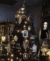 Gothic Christmas Decorations Love The Old Photos Black Christmas Trees Dark Christmas Steampunk Christmas