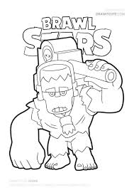 Brawl Stars Coloring Pages Frank Boyama Sayfalari Boyama Kitaplari Cizimler