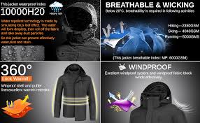 Camel crown waterproof & windproof ski jacket set for all weather conditions on the slopes, combines with waterproof coat and an inner fleece jacket. Camel Crown 3 In 1 Men S Outdoor Jacket Waterproof Windproof Warm Ski Jacket Winter Jacket Breathable Rain Jacket Functional Jacket All Weather Double Jacket Leisure Jacket With Pockets And Hood Amazon De Bekleidung