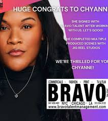 Congratulations to our amazing client, Chyanne, for signing with Bravo  Talent! 🎉✨ Your hard work and dedication are truly paying off, and we  couldn’t be prouder of this incredible milestone in your ...