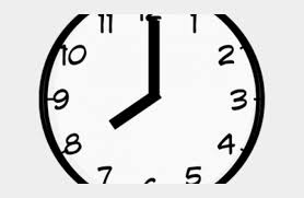 Analog alarm clock showing ten o`clock, 10pm or 10 am isolated on white background. Eight O Clock Clipart Black And White Novocom Top