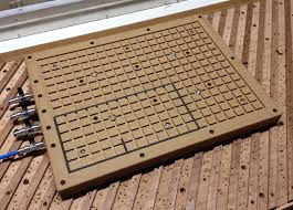 Machining A Vacuum Table For A Specific Kind Of Work Specialy Aluminium Anodized Electronic Control Plates For Riverboats Cnc Diy Cnc Homemade Cnc