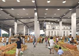 Mvrdv Plans Tainan Xinhua Fruit And Vegetable Market With Rooftop Farm Market Design Architecture Green Roof