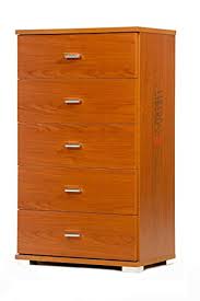 Moderna e rivoluzionaria camera da letto realizzata in legno pregiato di ciliegio, con stile e design innovativi e avveniristici: Fotoe20 It Shop Mobile Cassettiera In Legno Con 5 Cassetti Per Camera Da Letto Soggiorno L 53 X P 33 X H 91 Ciliegio