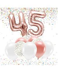 Geburtstag für sms und glückwunschkarten zum geburtstag, mit denen man einem geburtstagskind herzlich oder humorvoll gratulieren kann. 86cm Luftballon 45 Jahre Geburtstag Jubilaum Rosegold