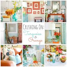 Crushing On Turquoise Amp Orange The Turquoise Home Living Room Turquoise Living Room Orange Orange And Turquoise