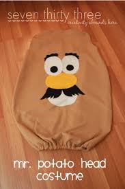 Potato head costumes were made out of felt, with stiff batting inside and velcro at the shoulders. Mr Mrs Potato Head Costumes Inspiration Made Simple