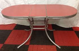 Trouvez livres, caméras, robes de —> ensemble de cuisine table vintage avec 2 rallonges pour créer 3 grandeurs. Red Formica Top Kitchen Table W Metal Legs 30x60 Mid Century Vintage Sc Pickup 1832542376
