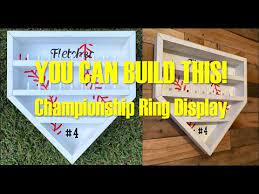 As far as cost i have no idea. How To Make A Handmade Home Plate Championship Ring Display Case Youtube