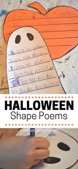 Halloween Shape Poems Writing Activity Shape Poems Writing Activities Halloween Writing Activities