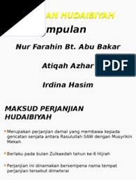Nama irdina bisa menjadi salah satu pilihan nama terbaik untuk si calon buah hati tercinta. Perjanjian Hudaibiyah