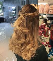 Half Up Twisted Half Down Hairstyle Down Curly Hairstyles Hair Styles Down Hairstyles