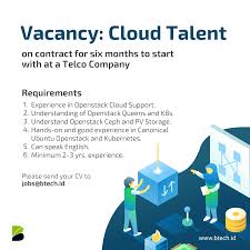 View 6 media prima jobs at jora, create free email alerts and never miss another career opportunity again. Btech Cloud Engineer Vacancy