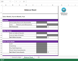 Telecharger Gratuit Balance Sheet And General Ledger