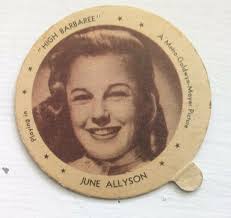 1947 Dixie Lids Hoodsie Ice Cream June Allison