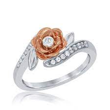 Disney S Enchanted Fine Jewelry Bell Engagment Ring Rose Go Rose Gold Engagement Ring Vintage Moissanite Engagement Ring Rose Gold Wedding Rings Engagement
