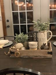 Rae Dunn Inspired Farmhouse Centerpiece Table Centerpieces For Home Farmhouse Centerpiece Dinning Room Table Decor