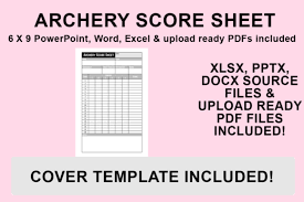 Download Kdp Interior Archery Score Sheet Graphic By Bowes Publishing Creative Fabrica PSD Mockup Templates