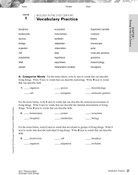 Answer Key Vocabulary Practice Pdf Free Download