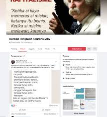 Pagi, saya mau menyetor uang. Nasabah Teriak Merasa Ditipu Ini Respons Asuransi Aia