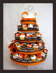 Fall Wedding Cupcake Tower Jpg Fall Wedding Cupcakes Fall Wedding Cakes Wedding Cakes With Cupcakes