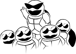 The coloring page is printable and can be used in the classroom or at home. Squirtle Squad Pokemon Backgrounds Squirtle Squad Pokemon
