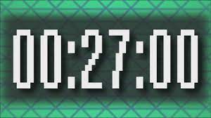 This 27 minute timer is easy and simple online countdown timer clock with alarm. 27 Minutes Timer 27 Minute Countdown Timer Youtube