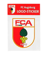 The original size of the image is 154 × 200 px and the original resolution is 300 dpi. Fc Augsburg Logo Sticker Red