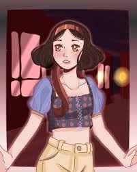 Prince caspian, the chronicles of narnia: Snow White In Casual Modern Fashion Enadoodles Digital Art Childrens Art Disney Artpal