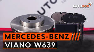 Comment Remplacer Des Disques De Frein Avant Et Plaquettes Sur Une Mercedes Benz Viano Youtube