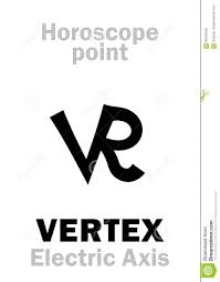 Astrology Vertex Electrical Axis Stock Vector