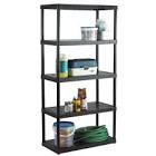 5-Shelf Resin Rack, 36 x 18 x 72-in Certified