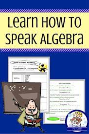 These Worksheets Help Students Break Apart Wordy Algebraic Equations By Giving Them A Chart With Key Word Algebra Vocabulary Homeschool Math Teaching 6th Grade