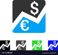 forex market chart flat icon