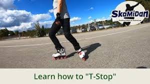 This made me very curious about why inline and ice stops are so different and i made several. Learn How To T Stop On Inline Skates T Stop On Rollerblades How To Stop On Inline Skates 03 Youtube