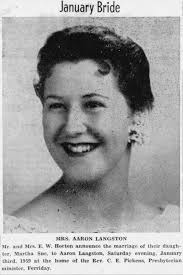 Martha Sue (Horton) Langston (1938-1983)